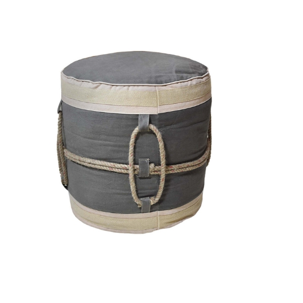 Vintage Handmade Eco-Friendly Canvas Jute Round 18