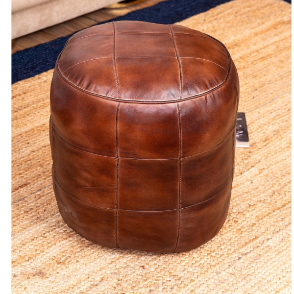 Geometric Handmade Eco-Friendly Leather Round 18