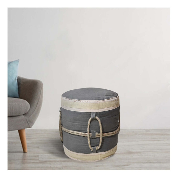 Vintage Handmade Eco-Friendly Canvas Jute Round 18